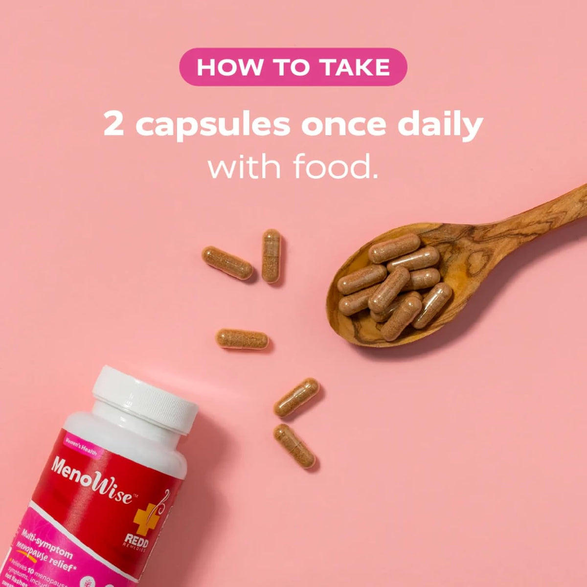 Redd Remedies 120/80 Care, 60 Capsules, and MenoWise, 60 Capsules