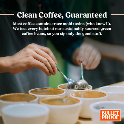 Bulletproof Original Medium Roast Ground Coffee 12 Ounces and Original Medium Roast Ground Decaf 12 Ounces Bundle, 100% Arabica Coffee, Clean Coffee Tested for Toxins, Sustainably Sourced