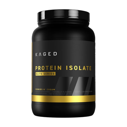 Kaged Whey Protein Isolate Elite Powder | Vanilla | Whey, Casein, & Milk Protein Blend | Post Workout Recovery Drink | Supports Muscle Building | Supplements for Men & Women | 2 lbs