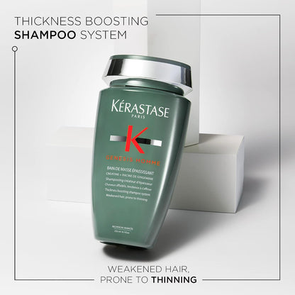 Kerastase Genesis Homme Bain De Masse Shampoo – For Men, 8.5 Fl Oz