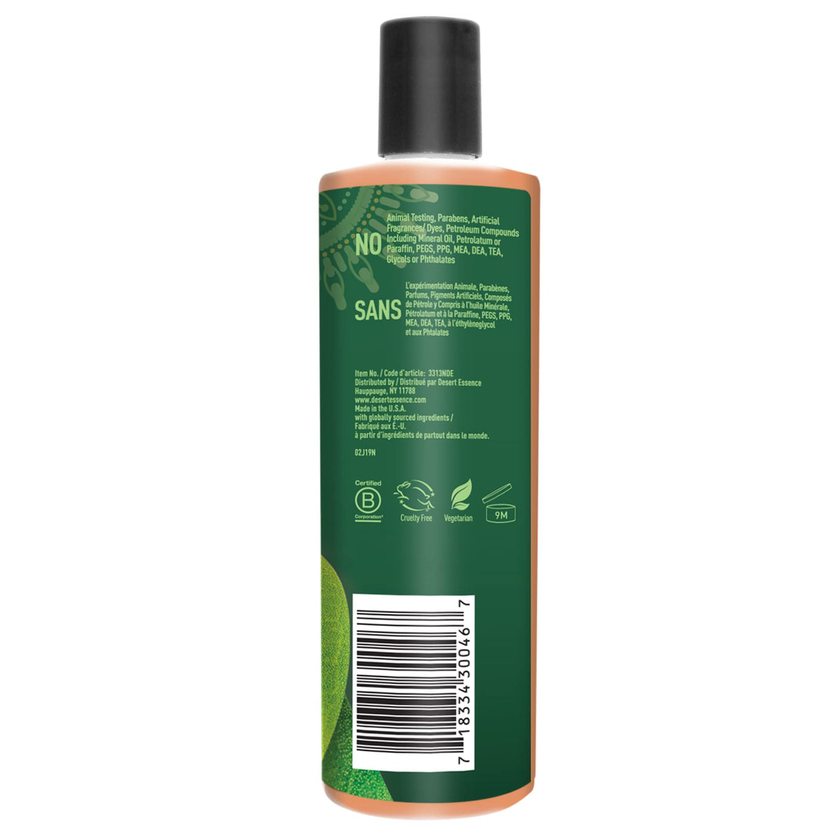 Desert Essence Tea Tree Replenishing Shampoo with Peppermint, 12.7 oz