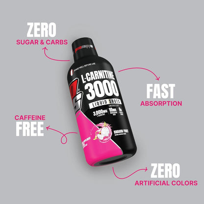 ProSupps L-Carnitine 3000 Stimulant Free Liquid Shots (31 Servings, Dragon Fruit) and Thermo Fat Burning Thermogenic Powder (25 Servings, Spicy 'Rita) Bundle