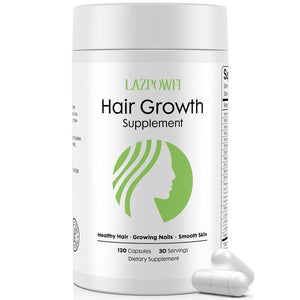 Lazpowfi Hair Growth Supplement, Biotin 10000mcg, 32-in-1 with Vitamin A, B3, C, Magnesium, Calcium, Hair Growth Products, Supports Hair & Nails Natural Growth Vitamins, for Women & Men - 30 Servings LazpowfiBuy Supplements Australia