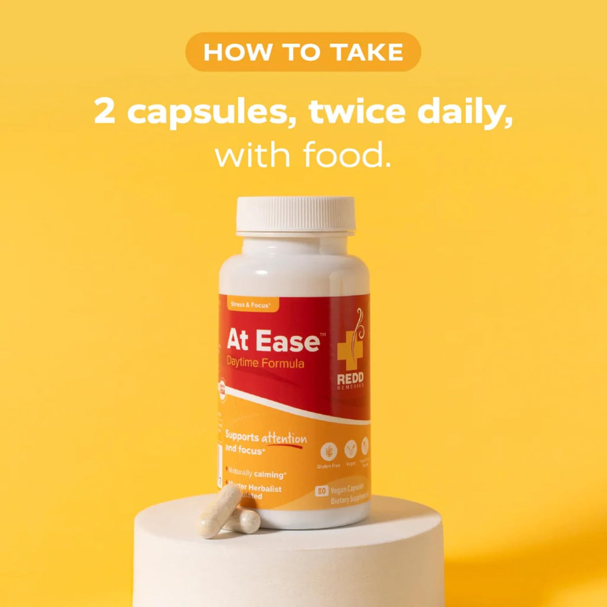 Redd Remedies at Ease, 80 Capsules, and at Ease PM, 30 Capsules