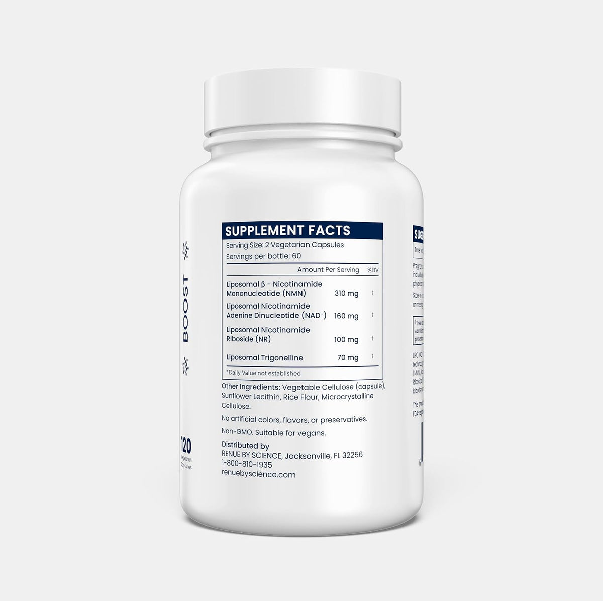 Renue By Science NAD+ Complete | 120 Liposomal NAD Supplement Capsules with NMN, NR & Trigonelline - 310mg NMN & 160mg NAD per Serving | Bioavailable Formula for Increased Absorption | Made in the USA