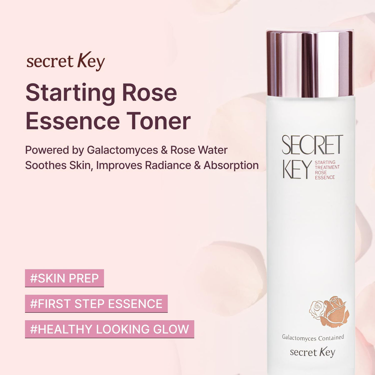 Starting Rose Galactomyces Essence Toner, Hydration & Glow (5.07 fl oz)