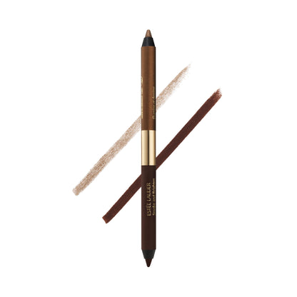Estée Lauder Smoke and Brighten Long-Lasting Waterproof Kajal Eyeliner Pencil Duo, 0.03 Ounce, Dark Chocoloate/Rich Bronze Estée LauderBuy Supplements Australia