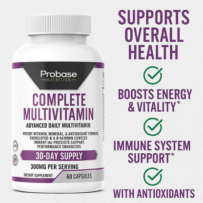 Probase Nutrition Complete Multivitamin 60 Capsules 30-Day Supply