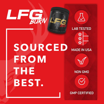 Bucked Up LFG Pre Workout - Supplement Powder for Energy, Pump, Endurance and Burn (30 Servings) (Berry)