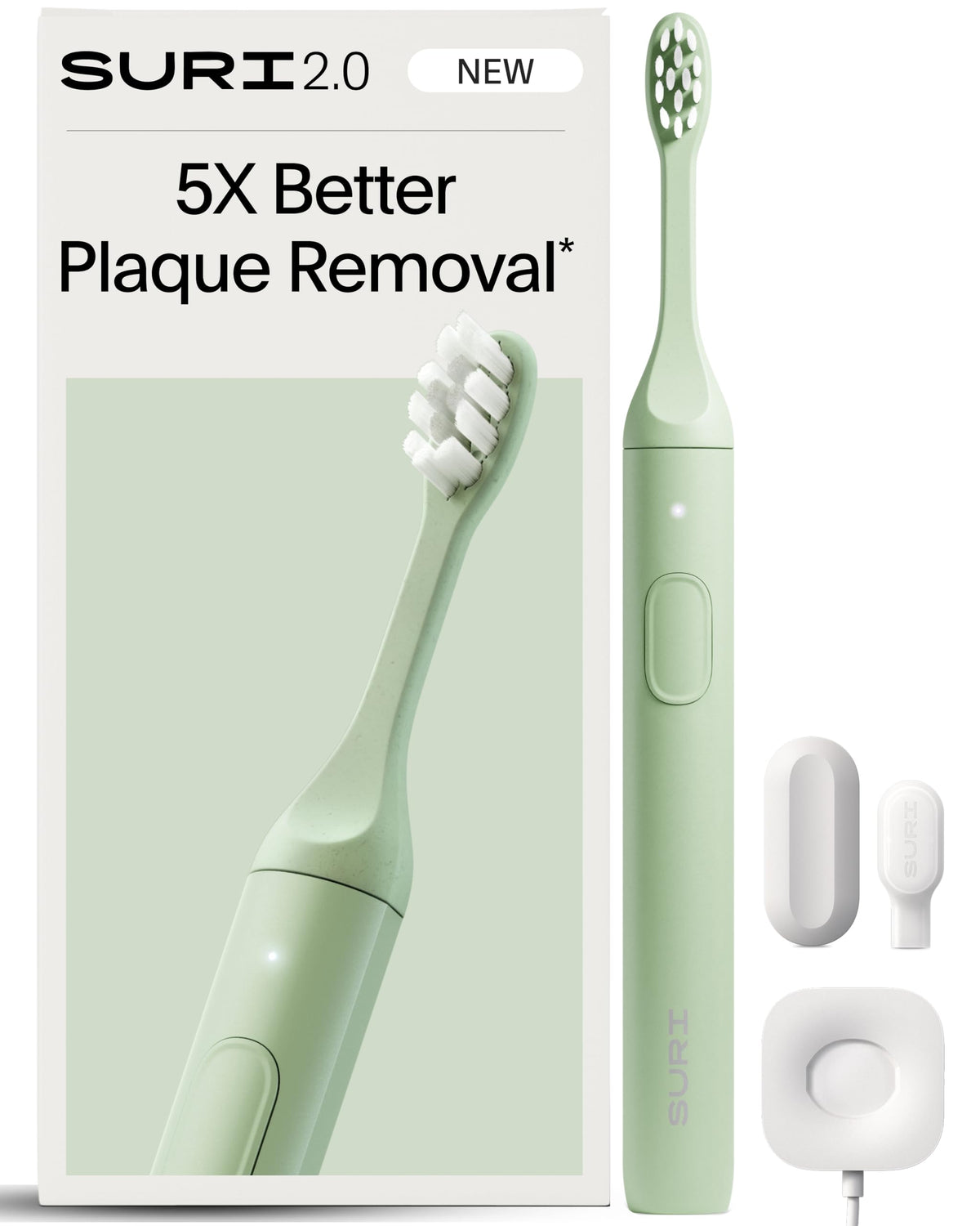 Suplement ​SURI 2.0 New Sonic Electric Toothbrush with Pressure Sensor | 1 Month+ Battery | Electric Toothbrush for Adults - VelvetGlow USA