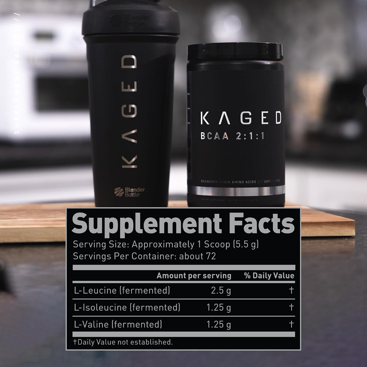 Kaged BCAA and L-Glutamine Powder Bundle – Vegan, Unflavored, Muscle Recovery Support