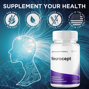 (2 Pack) Neurocept Capsules, Official Neurocept Brain Supplement Pills with All Natural Ingredients, Advanced Formula Support Pills with Max Strength Premium Vitamins for Women & Men (120 Capsules) SyvorBuy Supplements Australia