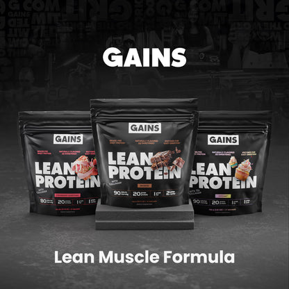Gains in Bulk Lean Protein Powder with 20g Protein, Strawberry, 27 Servings