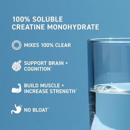 Kaged CreaClear Creatine Monohydrate Powder | Mixes Clear & Dissolves Completely, No Grit | Premium Micronized Creatine for Strength, Performance & Muscle Support | Unflavored | 30 Servings