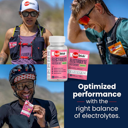 SaltStick Electrolyte FastChews Chewable Tablets, Lemon Lime, 120 count, 12 packets of 10 tablets each