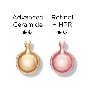 Suplement ​Elizabeth Arden Mini Besties, Advanced Ceramide and Retinol + HPR Face Serum Capsules, Anti-Aging Travel Size Skincare - VelvetGlow USA