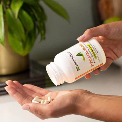 BIOptimizers Stress Guardian – Stress Relief Capsule – Rest Support Management - 90 Capsules