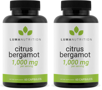 Luma Nutrition Citrus Bergamot 1000mg Per Serving - Citrus Bergamot Supplement - Heart Health Support - Made in the USA - Veteran Owned - 60 Capsules, 30 Servings (Pack of 2)