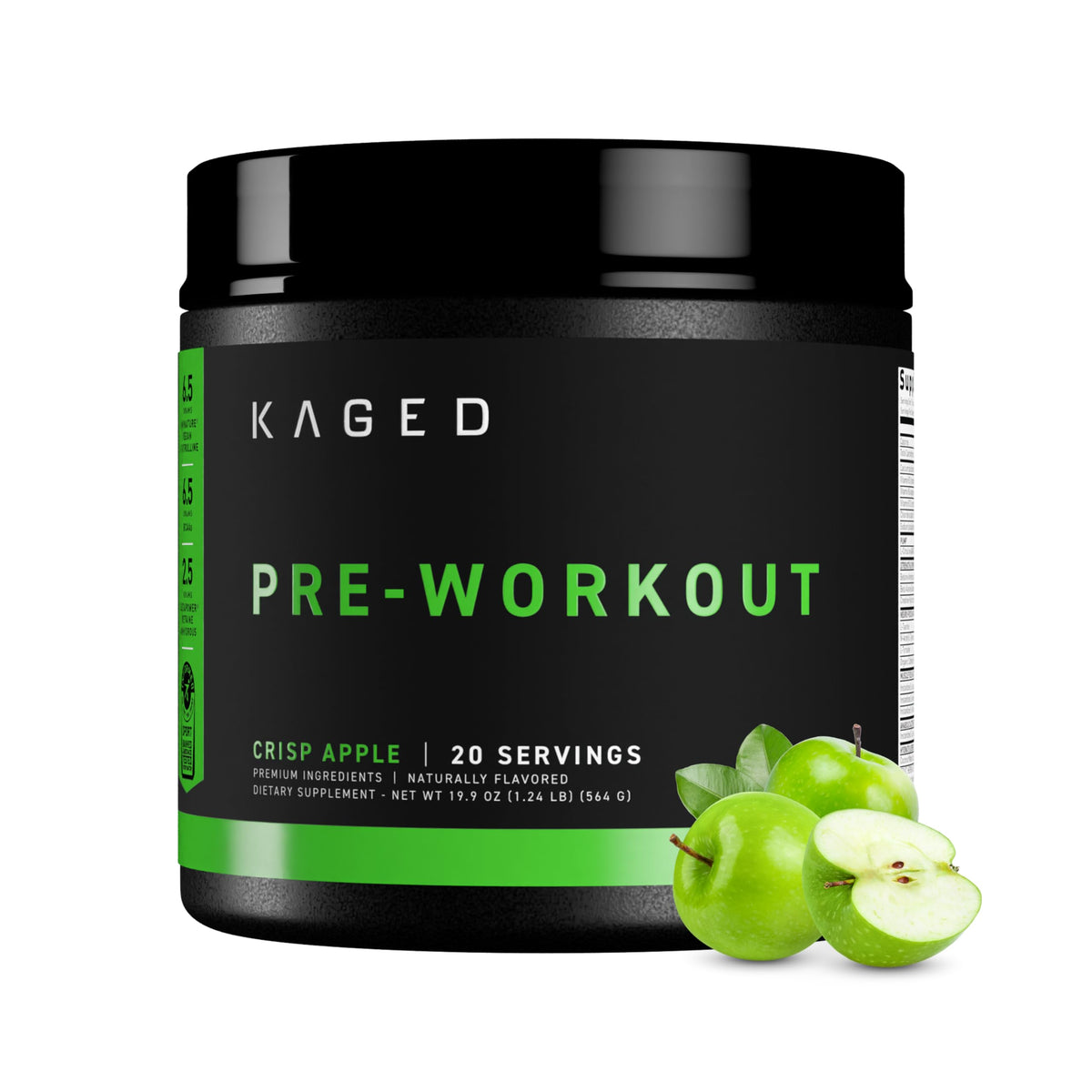 Kaged Original Pre Workout Powder | Fruit Punch | Pre-Workout with Creatine, Beta Alanine, L-Citrulline, BCAAs | 274 mg Caffeine | Pre Supplements for Men & Women | 20 Servings