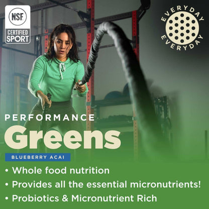 Gnarly Nutrition Greens Superfood Powder – Blueberry Acai Performance Super Greens Powder – NSF Sport Certified – Organic, Probiotics & Essential Micronutrients - Blueberry Acai, 11.64 oz