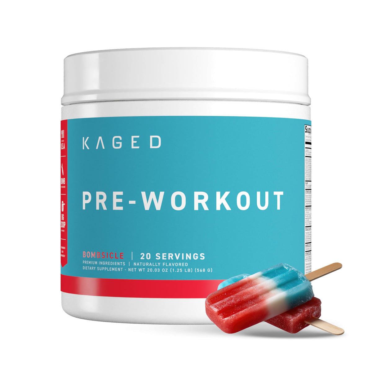 Kaged Original Pre Workout Powder | Fruit Punch | Pre-Workout with Creatine, Beta Alanine, L-Citrulline, BCAAs | 274 mg Caffeine | Pre Supplements for Men & Women | 20 Servings