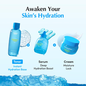 Suplement ​EQQUALBERRY Hyaltoin Flooding Toner | Moisture-Rich Hydrogel Toner for Deep Hydration | Cooling Essence Texture | Hyaluronic Acid & Ectoin - VelvetGlow USA