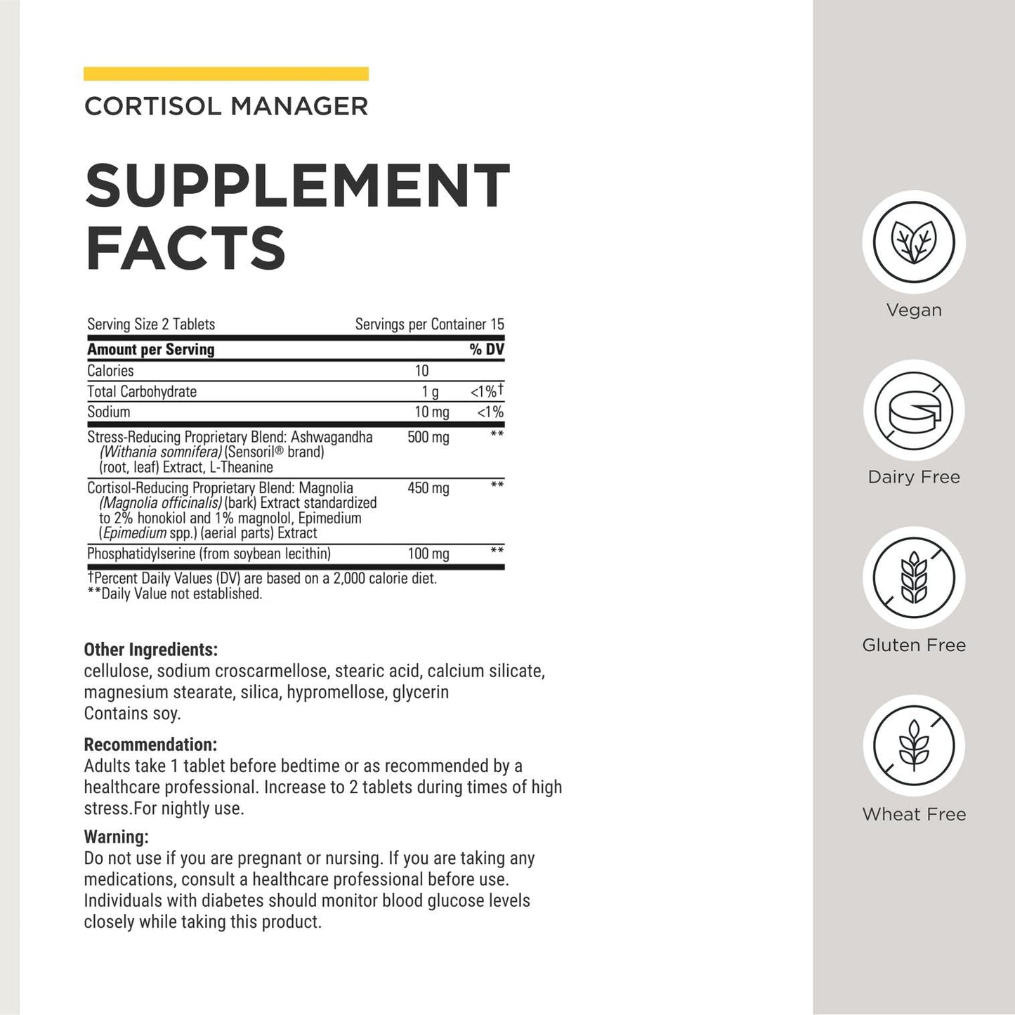 Integrative Therapeutics Cortisol Manager - Balance Cortisol & Support Relaxation for Restful Sleep* - Includes Ashwagandha & L-Theanine for Confidence with Less Stress* - 30 Tablets (15 Servings) Integrative Therapeutics buy supplements Au