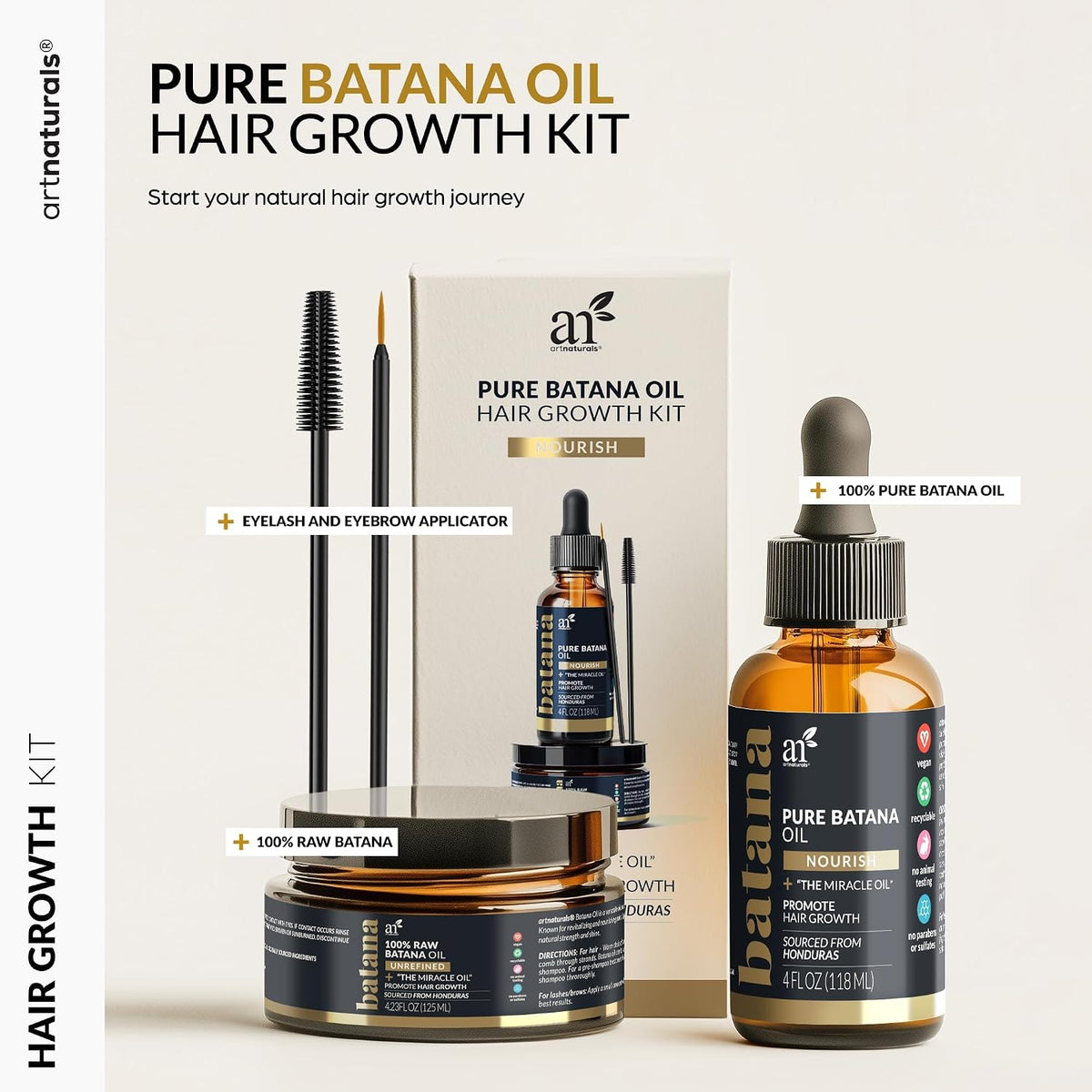 Artnaturals Batana Oil Hair Care Set, 4 Piece