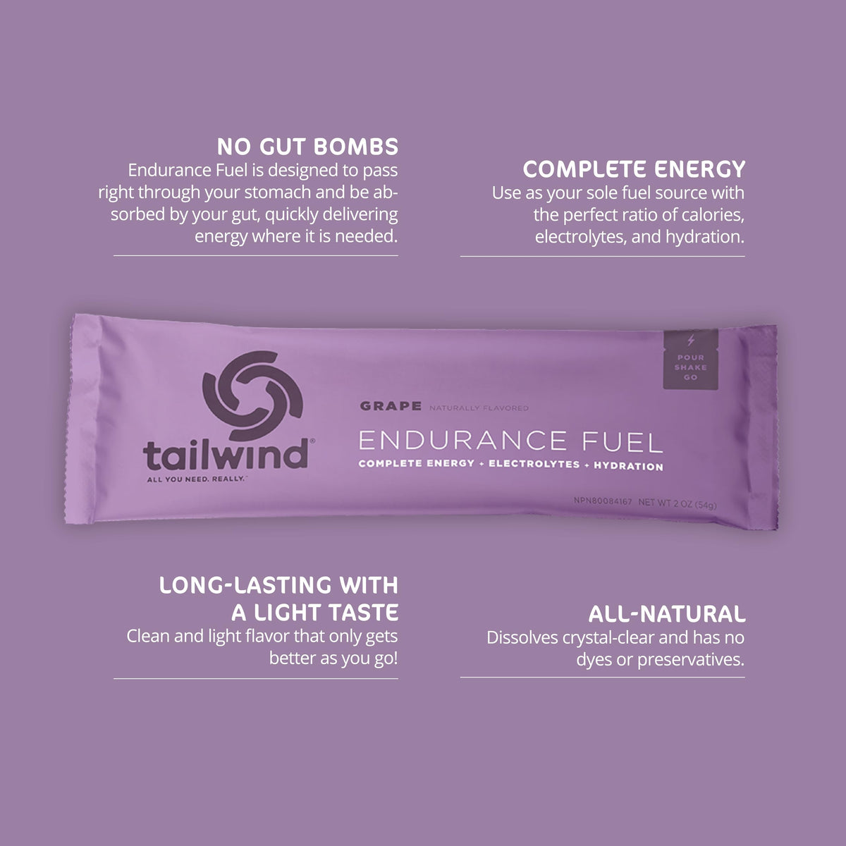 Tailwind Nutrition Endurance Fuel, Berry, 12 Servings