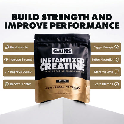 Gains in Bulk Instantized Creatine Monohydrate, Unflavored, 100 Servings