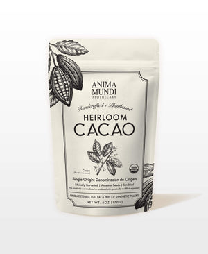 Suplement ​Anima Mundi Heirloom Cacao Powder - Organic Ancestral Seeds - Single Origin Ecuador Cacao Arriba Superfood for Ceremonial Rituals - Antioxidant-Rich - VelvetGlow USA