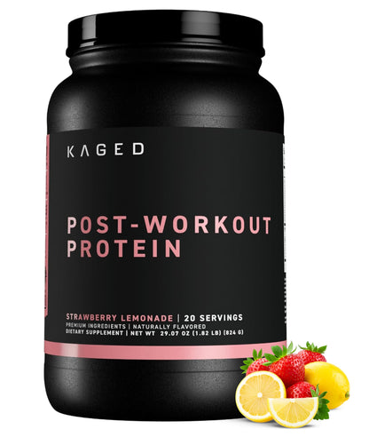 Kaged Post Workout Protein Powder | Re-Kaged | 28g Whey Protein with Creatine, Glutamine & Betaine for Muscle Growth & Recovery | Low Sugar | 20 Servings | Orange Cream