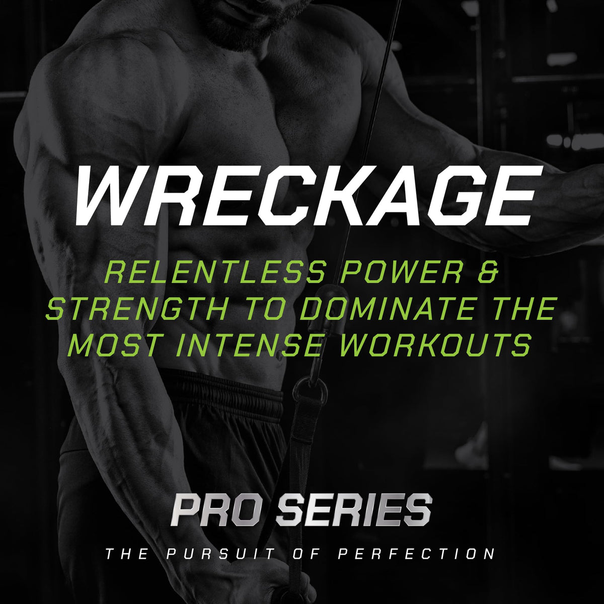 Muscle Pharm Pro Series Wreckage Pre Workout Powder | Professional Grade 8-in-1 Blend for Strength, Pump, Focus & Nitric Oxide Performance | Sour Berry, 15.5 oz, 20 Servings
