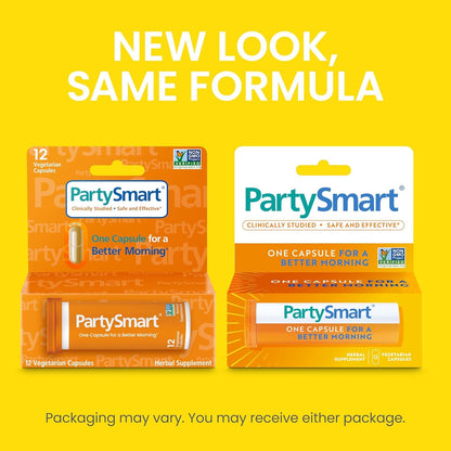 Himalaya PartySmart, 12 Capsule Tube - Alcohol Breakdown Liver Support for a Better Morning After Drinking - Plant Based, Vegan, Non-GMO