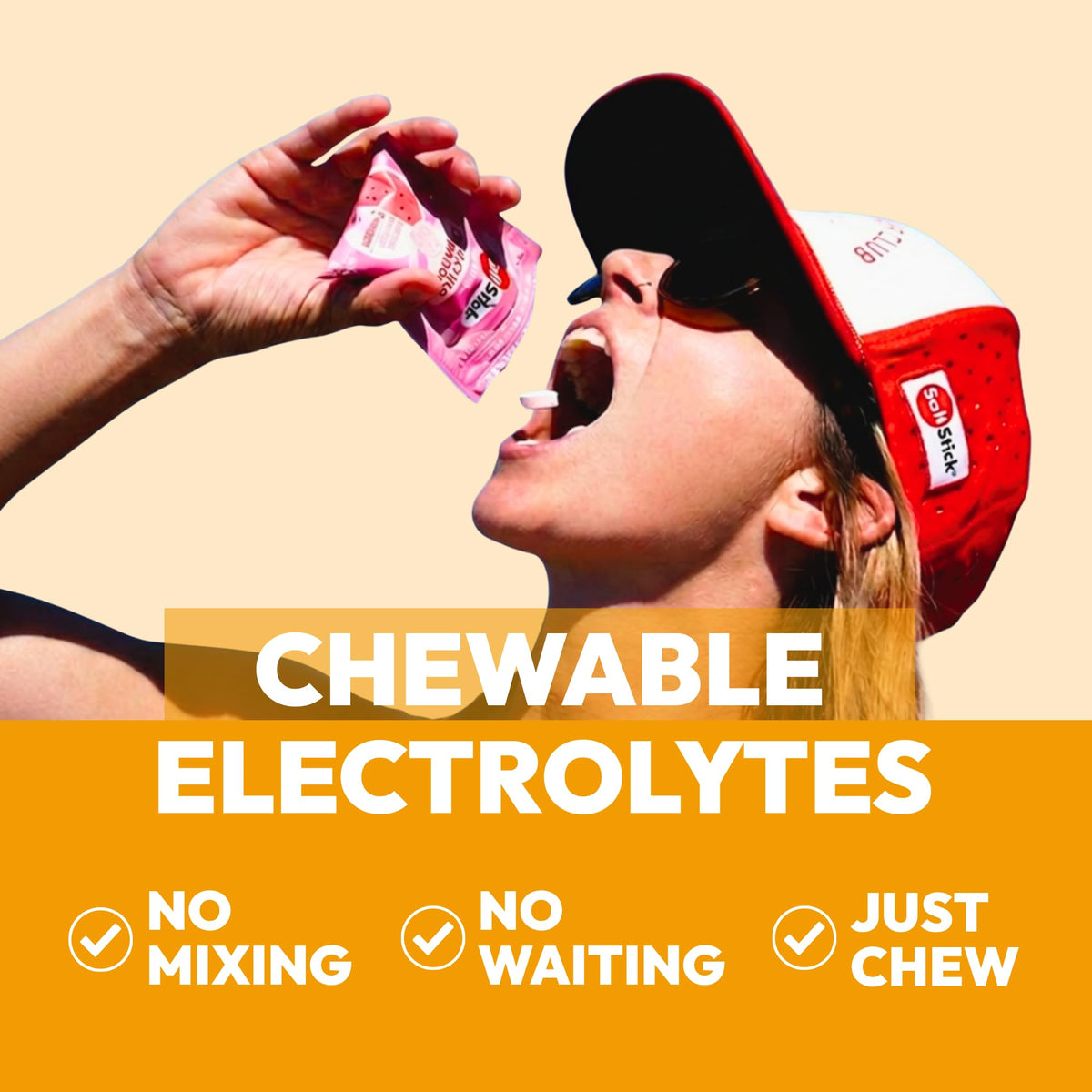 SaltStick High Sodium Electrolyte FastChews - Mixed Berry, 60 Tablets