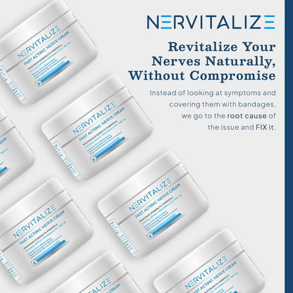 Nervitalize Fast Acting Nerve Pain Relief Cream Maximum Strength Formula - 3 fl oz - Helps Provide Neuro Pain Relief and Deep Nerve Nourishment to Support Normal Nerve Function - Made in The USA NervitalizeBuy Supplements Australia