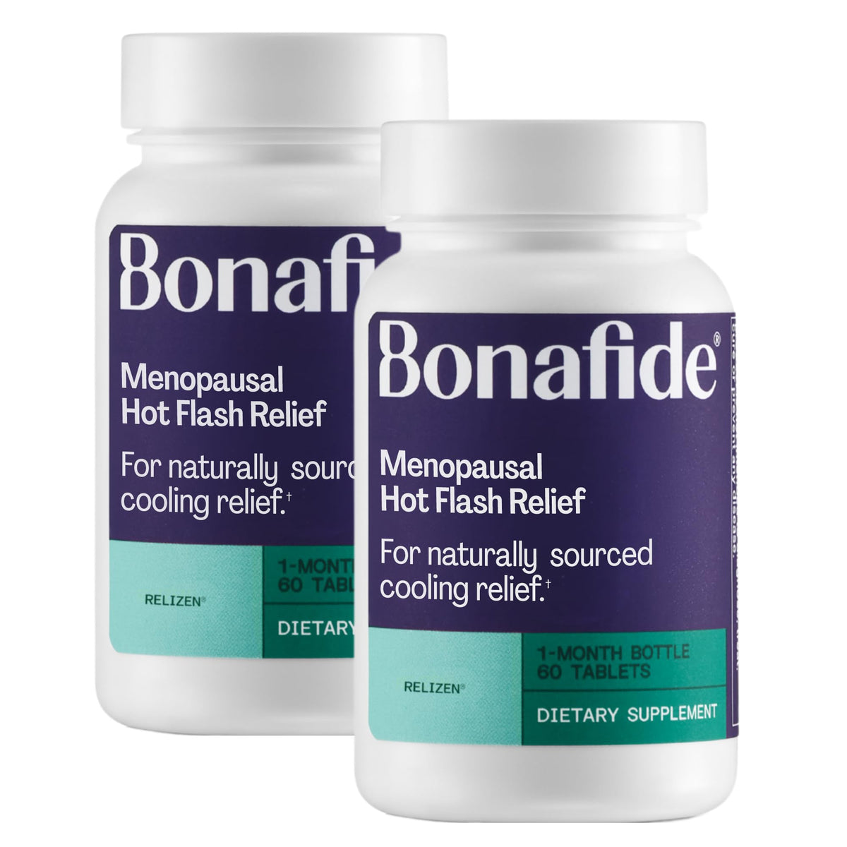Bonafide Naturally Sourced Cooling Relief for Hot Flashes & Night Sweats Relizen – Hormone-Free, Clinically Studied Formula with a Proprietary Blend of Four Swedish Botanicals — 1-Month Supply