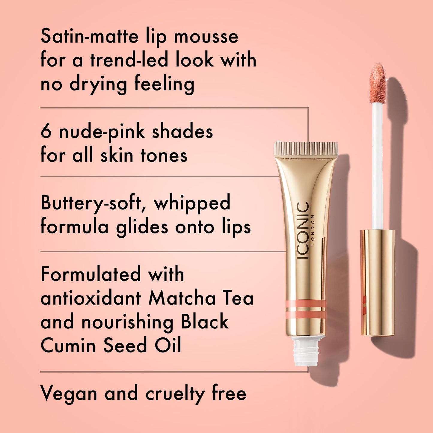 ICONIC LONDON Cloud Kiss Matte Lip Mousse | Matte Liquid Lip Colour, Cruelty-Free, Vegan Makeup, Show Off ICONIC LONDON buy supplements Au