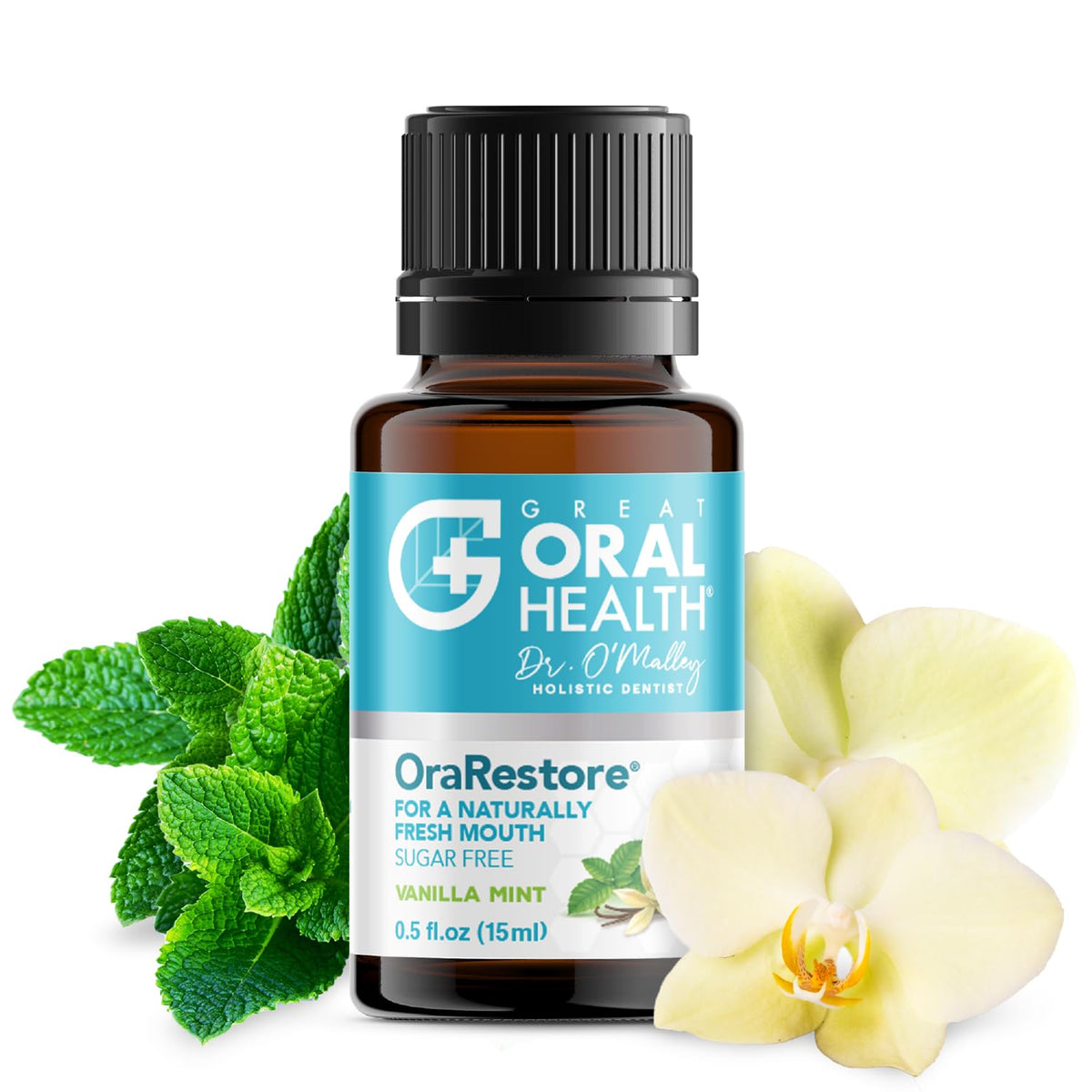 Suplement ​OraRestore Bad Breath Treatment for Adults Halitosis: Dentist Formulated Oral Rinse Concentrate Tooth Oil Liquid Toothpaste, Fresh Breath Mouthwash for Dry Mouth - VelvetGlow USA