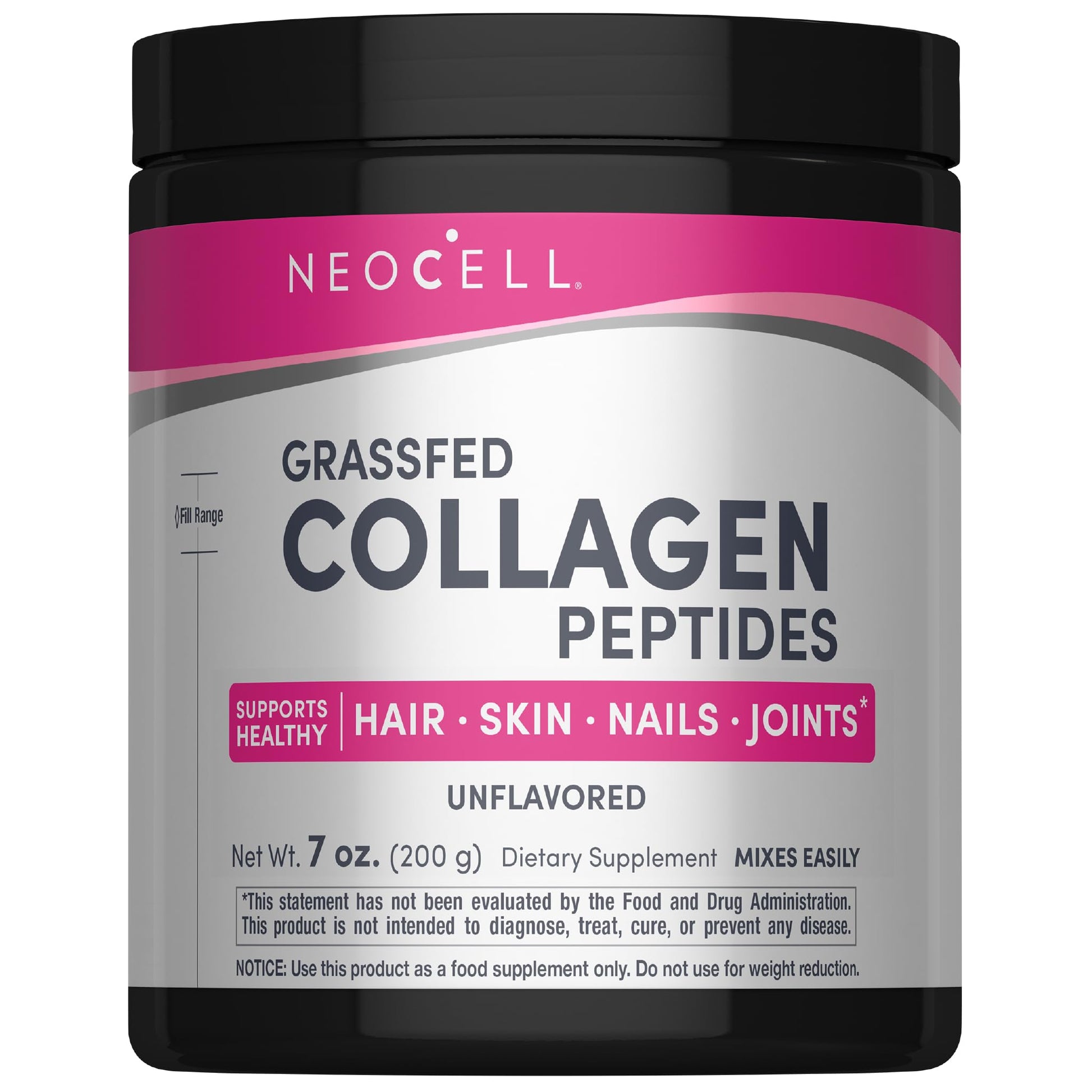 NeoCell Grassfed Collagen Peptides Powder | 7 oz | Unflavored | for Women and Men | Hair, Skin, & Nails NeoCell buy supplements Au