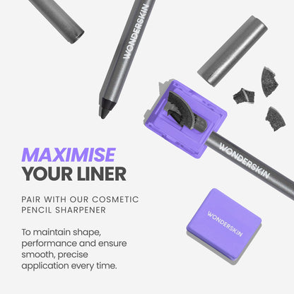Wonderskin Eyeliner Pencil, 1440 Longwear Pink Eyeliner Pencil - Waterproof, Sharpenable & Smudge Proof (Icing)