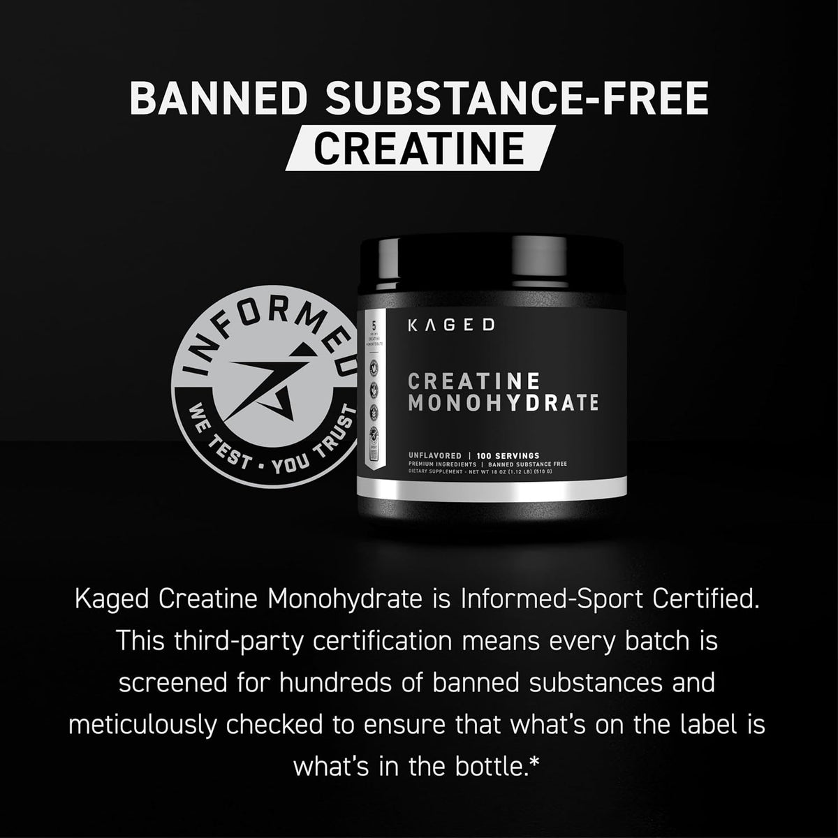 Kaged Creatine Monohydrate, Glutamine & Intra Workout Bundle | Pre, Intra, & Post Workout Supplement Kit | Muscle Recovery and Growth