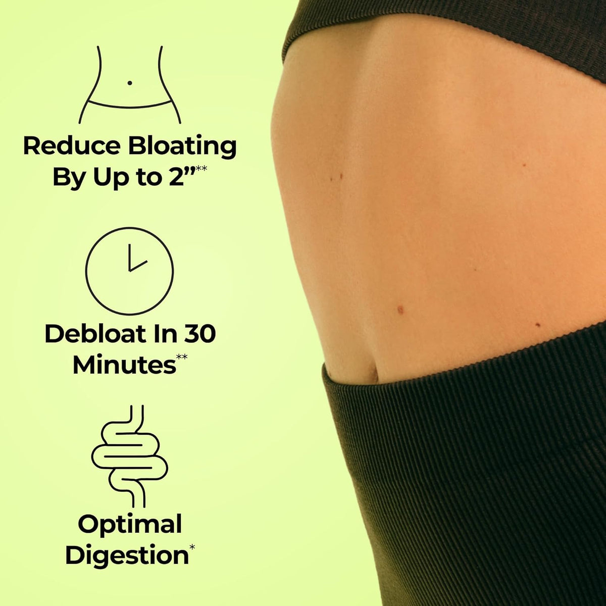 HUM Flatter Me Digestive Enzymes, Digestion & Bloating Support, 60 Count
