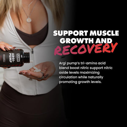 Gains in Bulk L-Arginine Amino Acid Supplement, 90 Capsules