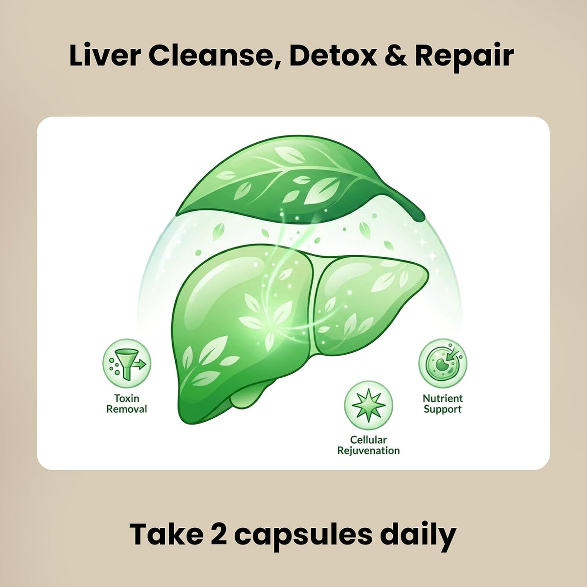 Liver Support with Milk Thistle, 30-Day Supply, Artichoke & Turmeric
