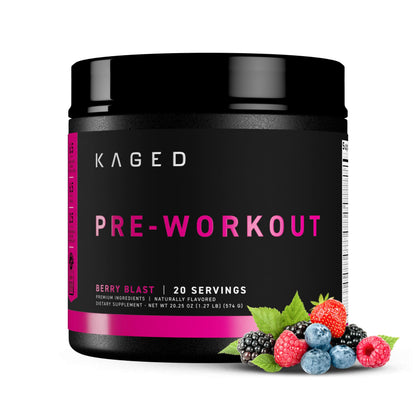 Kaged Original Pre Workout Powder | Fruit Punch | Pre-Workout with Creatine, Beta Alanine, L-Citrulline, BCAAs | 274 mg Caffeine | Pre Supplements for Men & Women | 20 Servings