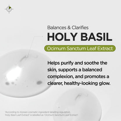 P.CALM Underpore Holy Basil Cleansing Oil – Holy Basil & Tea Tree for Deep Pore Cleansing, Blackhead Removal, and Makeup Removal, Korean Skincare (190ml / 6.42 fl.oz)