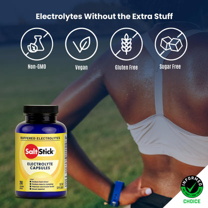 SaltStick Sugar Free Electrolytes Salt Pills 0 Calories 0 Sugar 100 Count