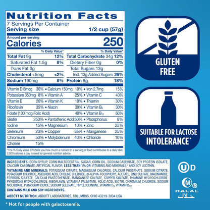 Ensure Original Vanilla Nutrition Powder | Vanilla Protein Powder | Small Meal Replacement Shake Mix | 9g Protein, 25 Vitamins & Minerals | Immune Health | 14.1 oz - 6 pack