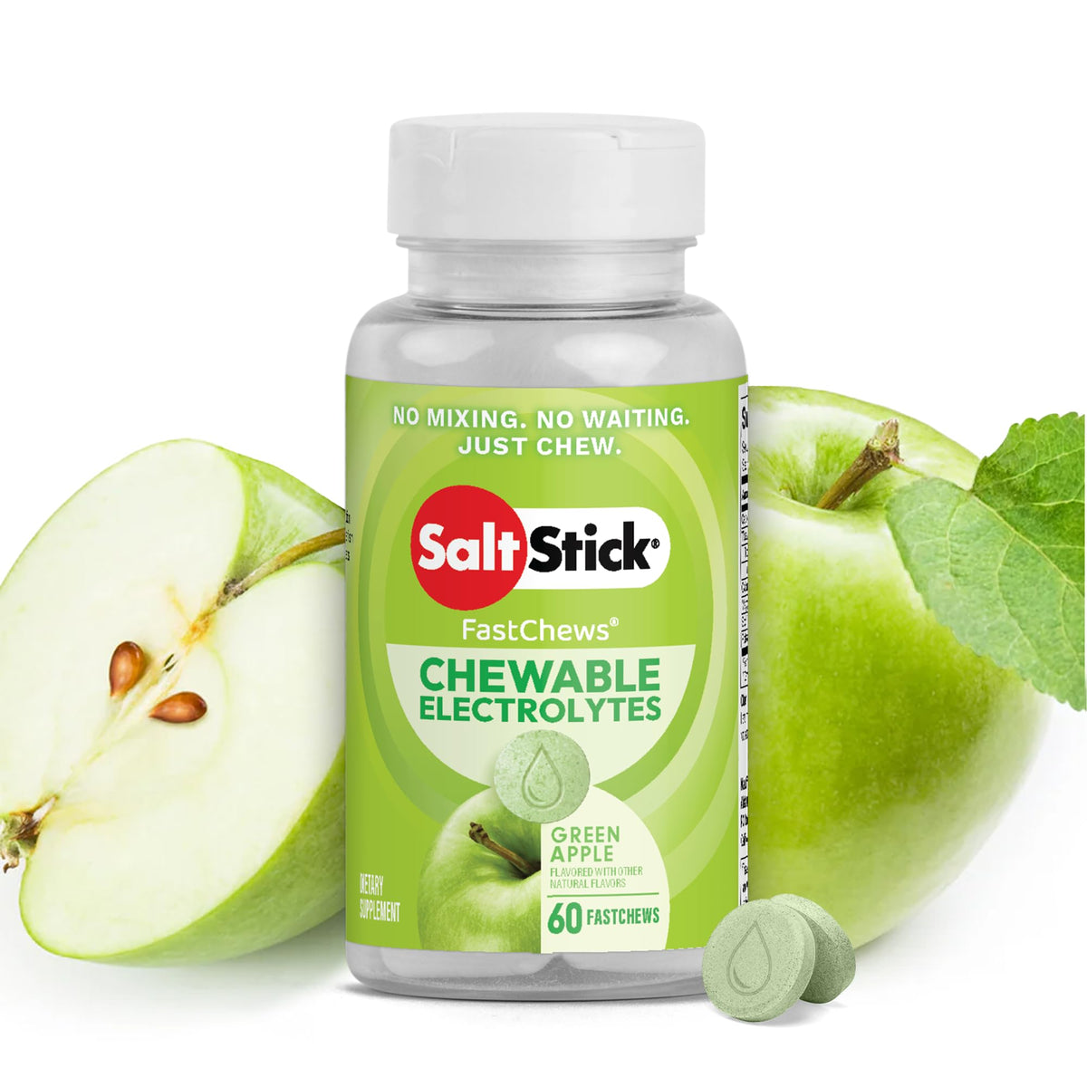 SaltStick High Sodium Electrolyte FastChews - Mixed Berry, 60 Tablets